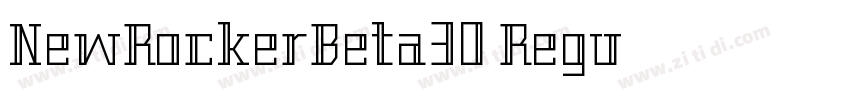 NewRockerBeta30 Regu字体转换